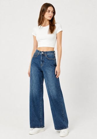 Wide leg Jeans di Elara in blu