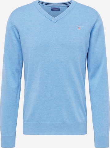 GANT Sweter 'CLASSIC' w kolorze niebieski: przód