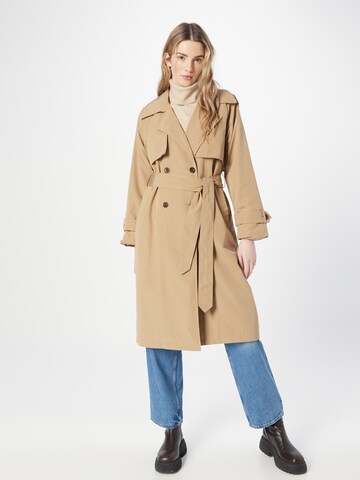 Abercrombie & Fitch Between-seasons coat in Brown: front