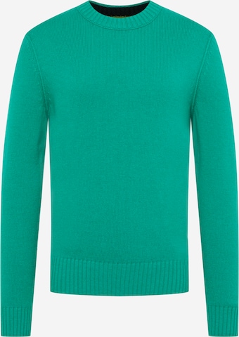 BOSS Orange Пуловер 'Kruy' в зелено: отпред