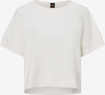 Sweat-shirt 'C_Emsa' BOSS en beige : devant