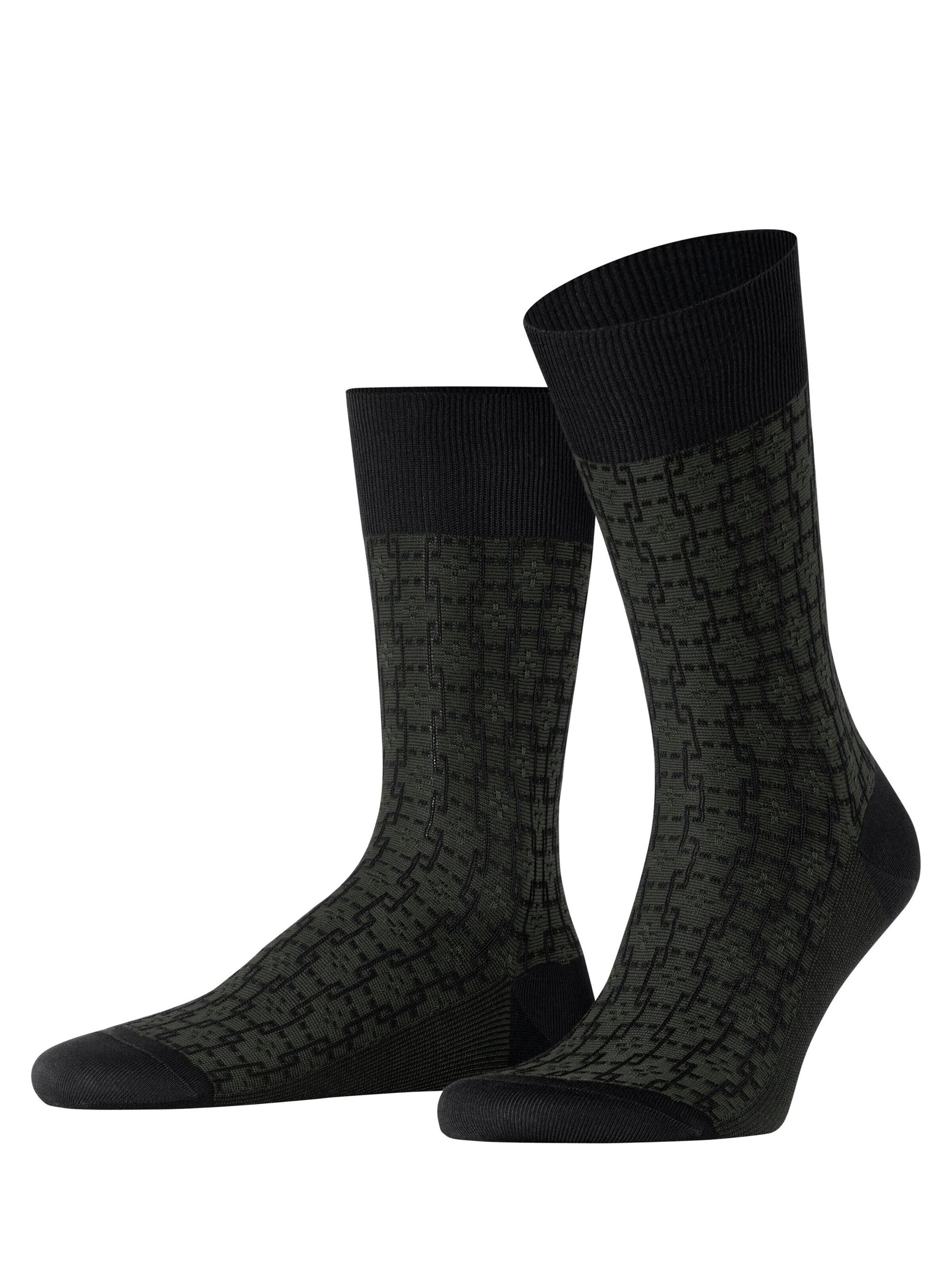 FALKE Socken 'Artwork Tie'‌‌‌‌‌‌‌‌ in Schwarz: Vorderseite