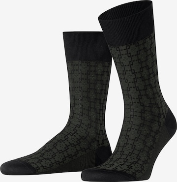 FALKE Socken 'Artwork Tie' in Schwarz: Vorderseite