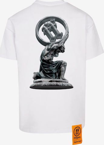 Forgotten Faces Shirt 'Son Of Titan' in White: front