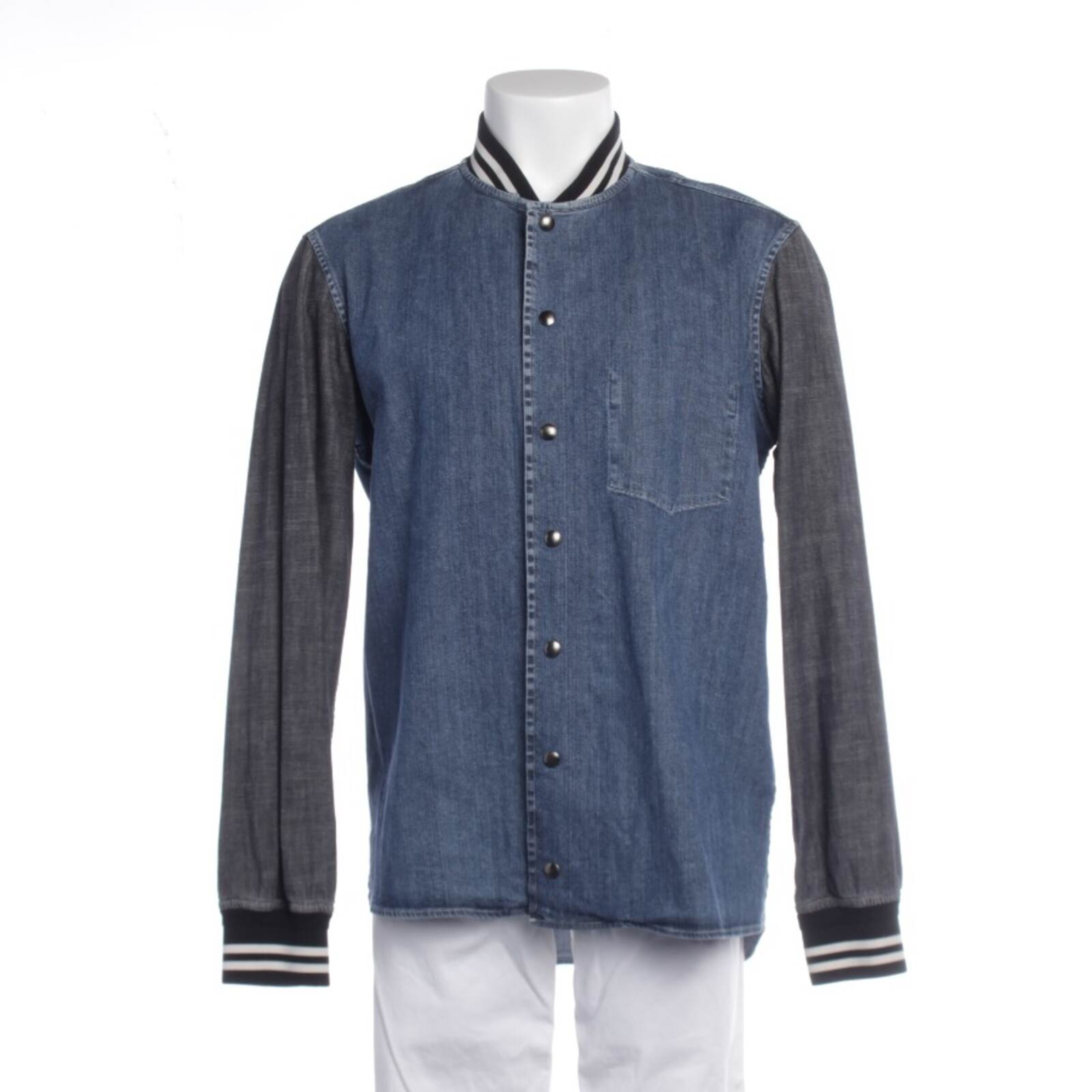 Dondup Freizeithemd / Shirt / Polohemd langarm in XXL in blau, Produktansicht