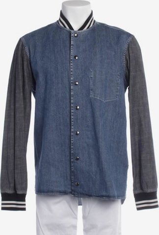 Dondup Freizeithemd / Shirt / Polohemd langarm XXL in Blau: Vorderseite