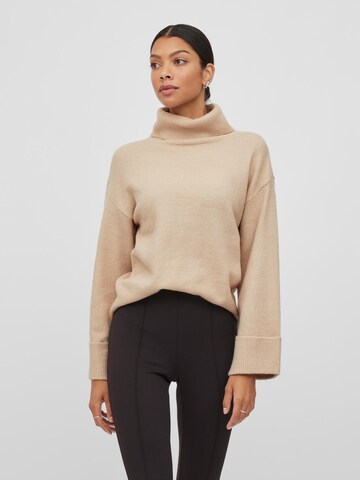 VILA Sweater in Brown: front