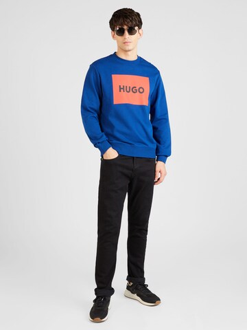 HUGO - Sweatshirt 'Duragol' em azul