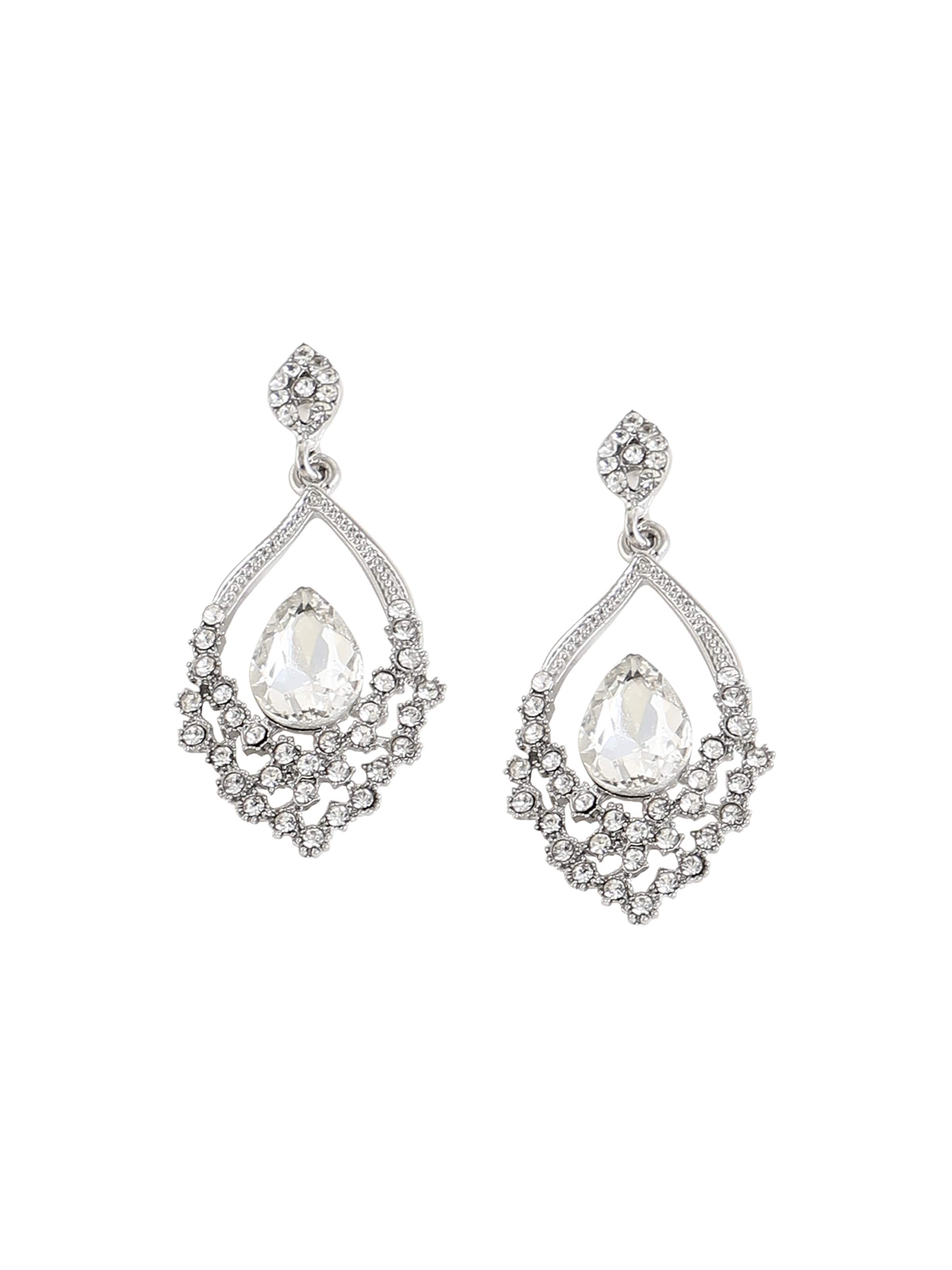 Boucles d'oreilles 'Clemency' SOHI en argent : devant