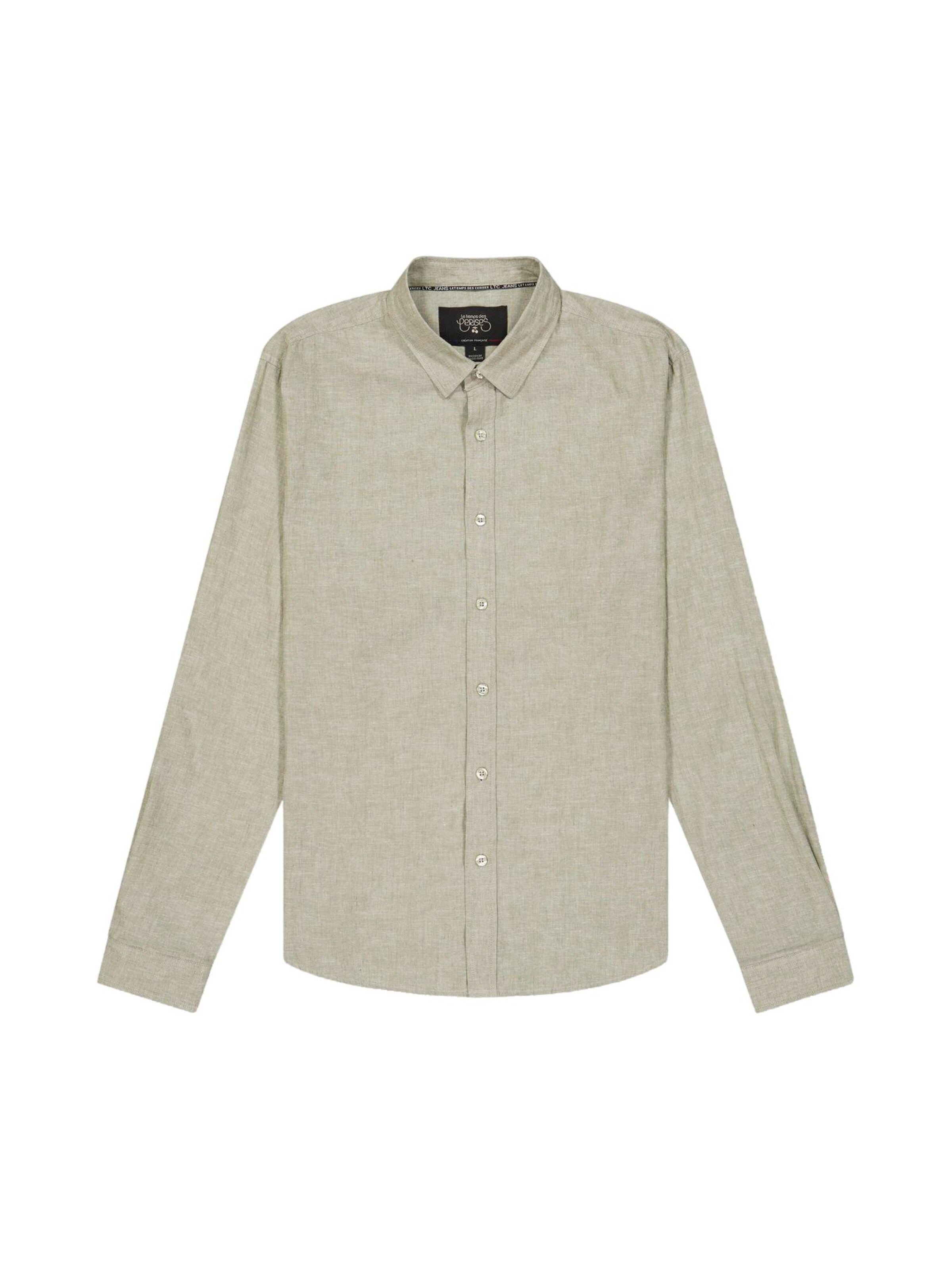 Coupe regular Chemise 'Rodes' Le Temps Des Cerises en vert : devant