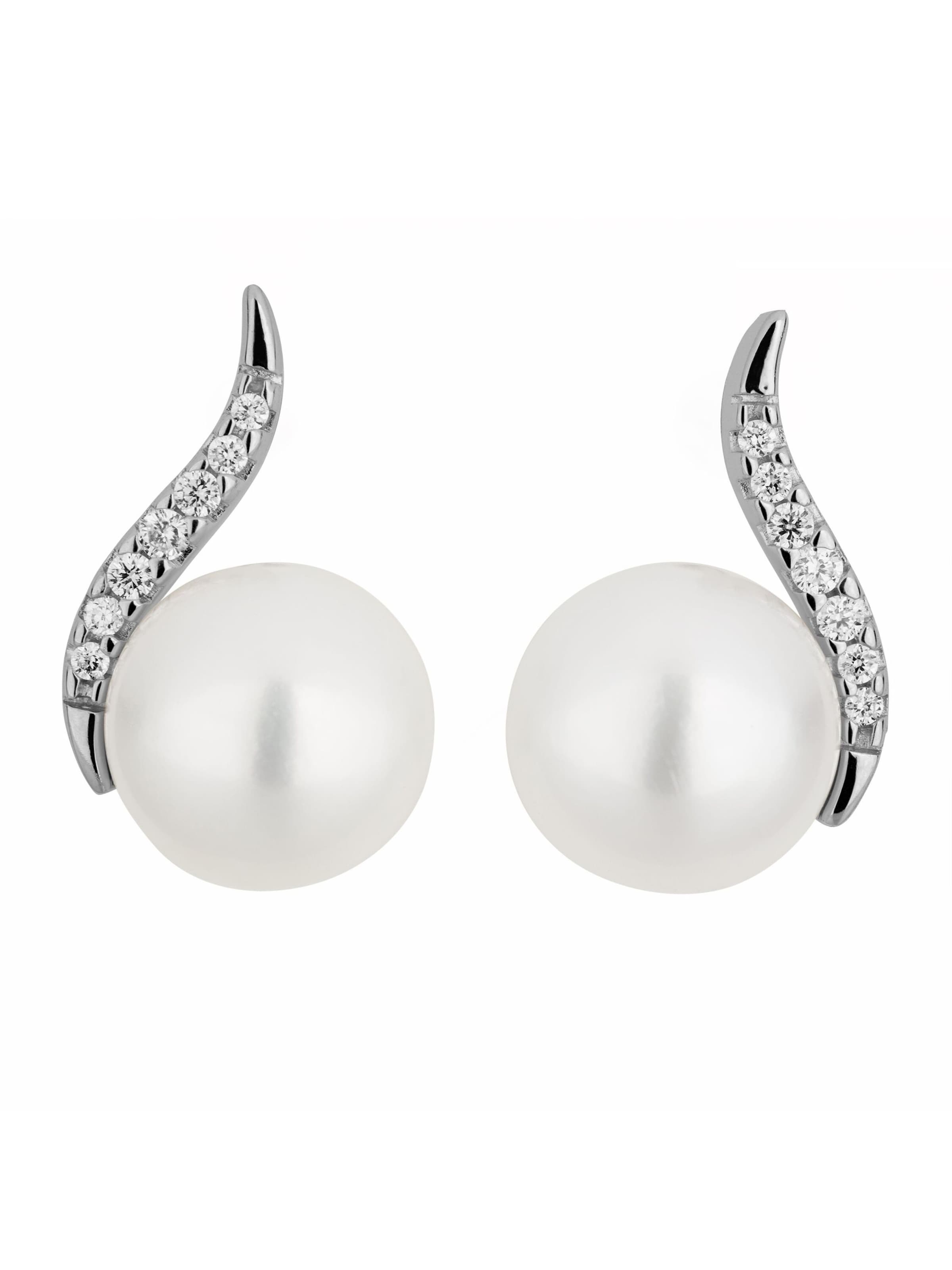 Orolino Earrings in White: front