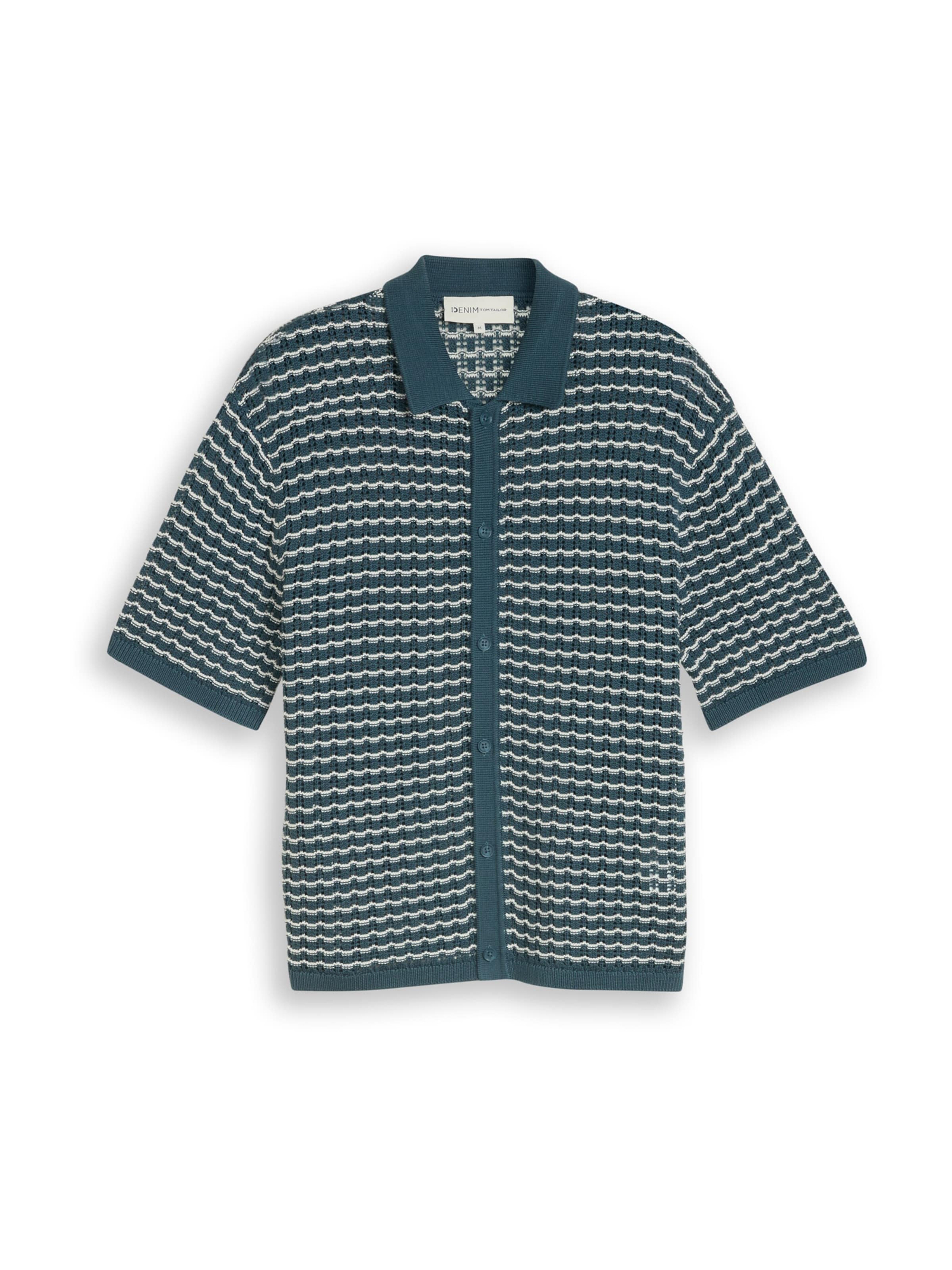 TOM TAILOR DENIM Kardigan w kolorze zielony: przód