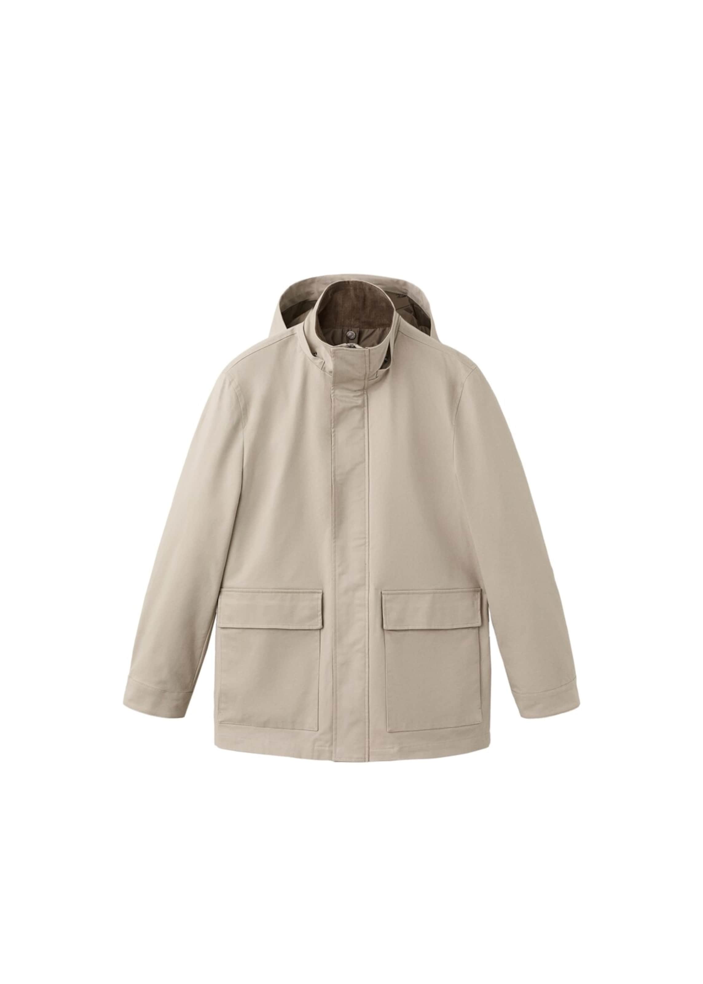 MANGO MAN Between-Seasons Parka 'Marcus' in Beige