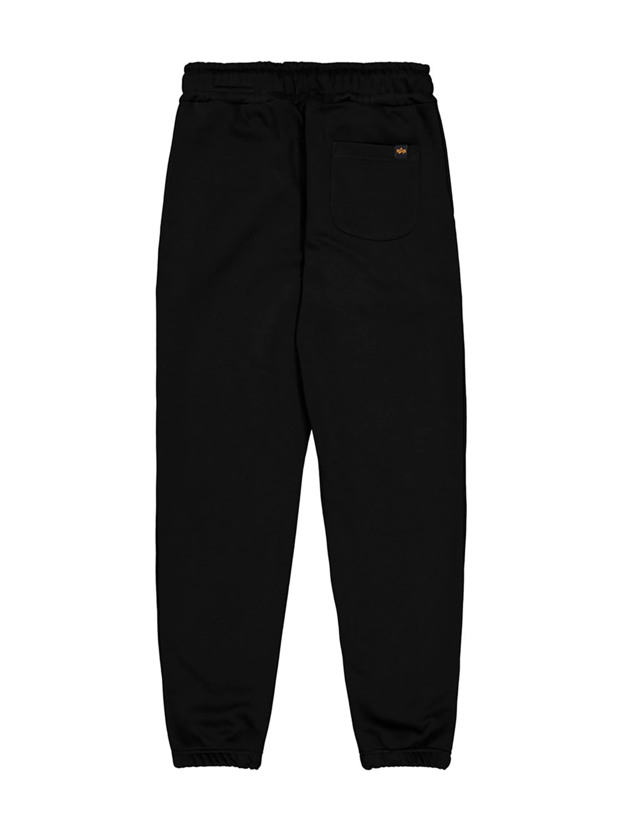 ALPHA INDUSTRIES Regular Pants in Black