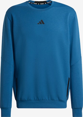 Felpa sportiva di ADIDAS PERFORMANCE in blu: frontale