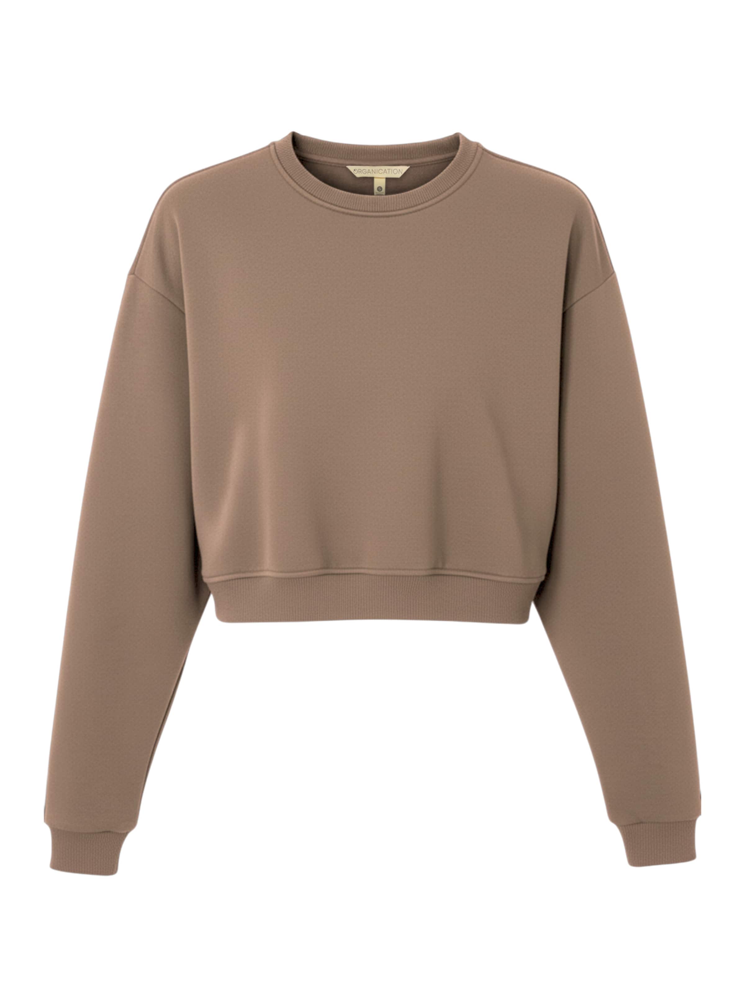 Organication Sweatshirt in Brown: front