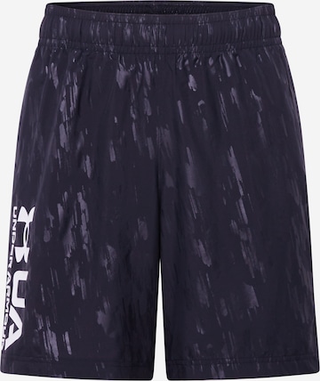 UNDER ARMOUR Sportbroek 'Emboss' in Zwart: voorkant