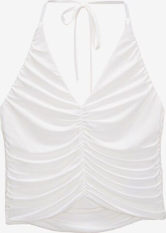 Top di Pull&Bear in bianco: frontale