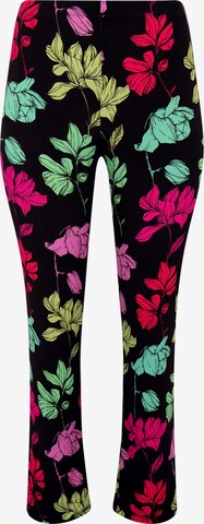 Loosefit Pantalon Yoek en noir : devant