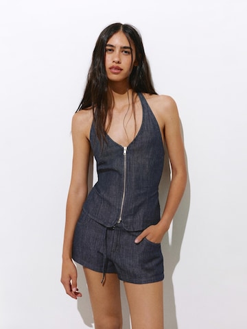 Pull&Bearregular Traperice - plava boja: prednji dio