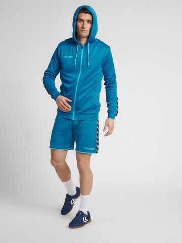 Hummel Sportsweatjacke 'Poly' in Blau
