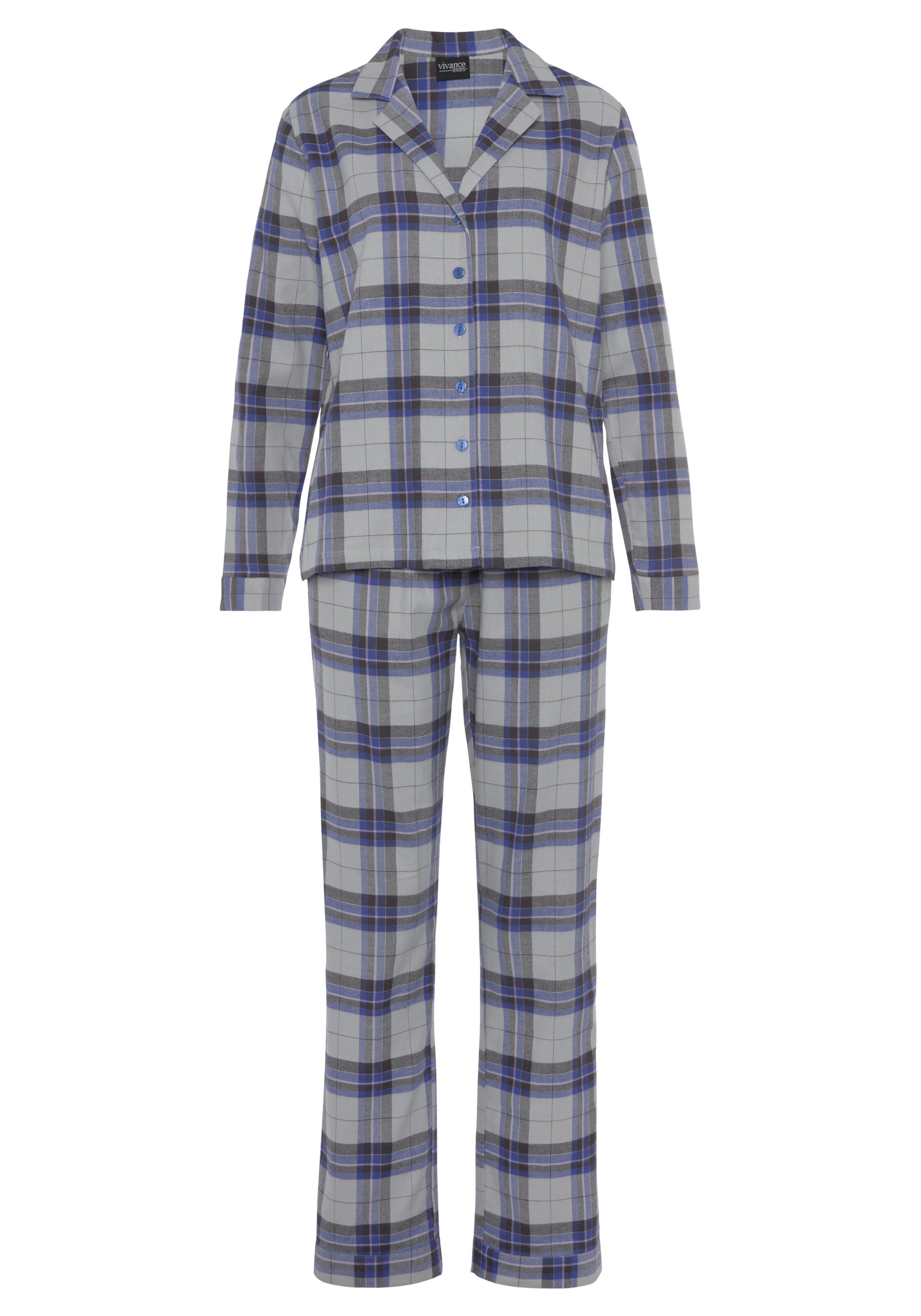 VIVANCE Pajama in Blue: front