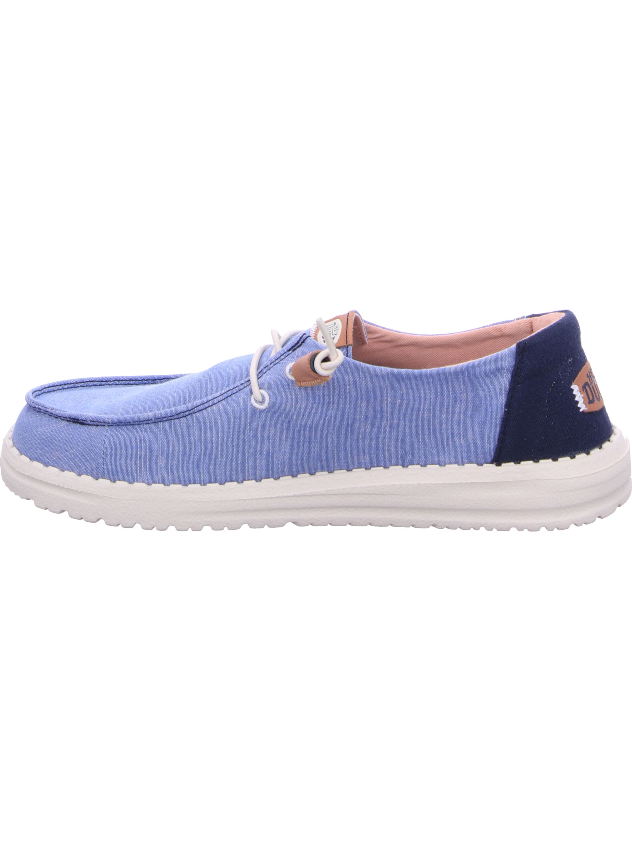HEY DUDE Classic Flats 'Wendy Chambray Boho' in Blue