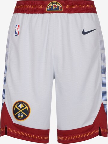Loosefit Pantalon de sport 'NBA Denver Nuggets City Edition' NIKE en blanc : devant