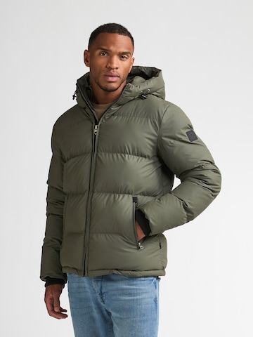 Petrol Industries Winter jacket in Green: front