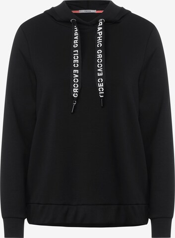 CECIL Sweatshirt in Black: front