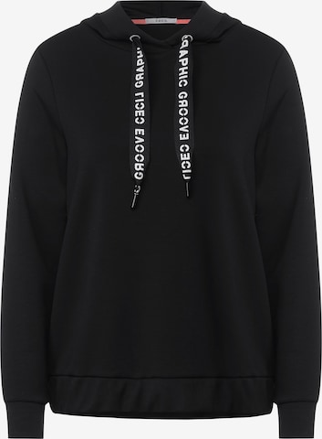 CECIL Sweatshirt in Black: front