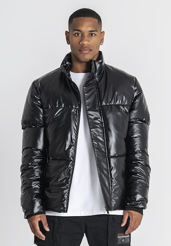 Gianni Kavanagh Winterjas 'Statement' in Zwart: voorkant