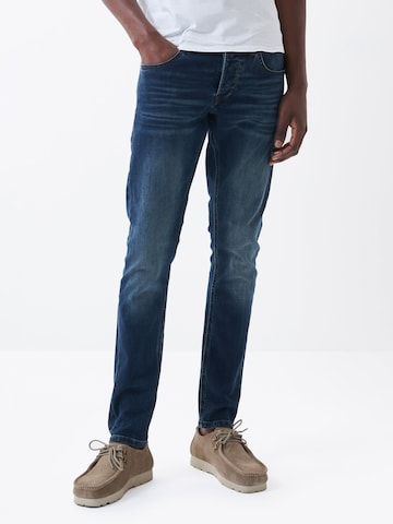 Coupe slim Jean Salsa Jeans en bleu : devant