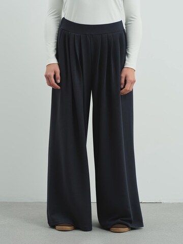 C&City Wide leg Bandplooibroek in Grijs