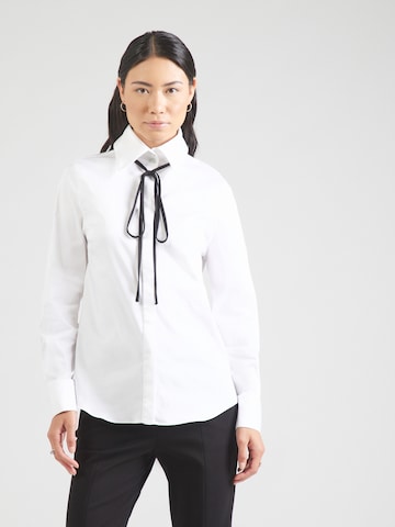 Karl Lagerfeld Blouse 'ARCHIVE CLASSIC' in White: front