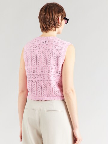 ONLY Kötött mellény - rózsaszín