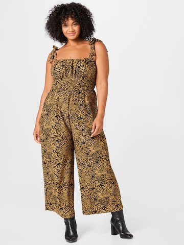 River Island Plus Jumpsuit in Brown: front