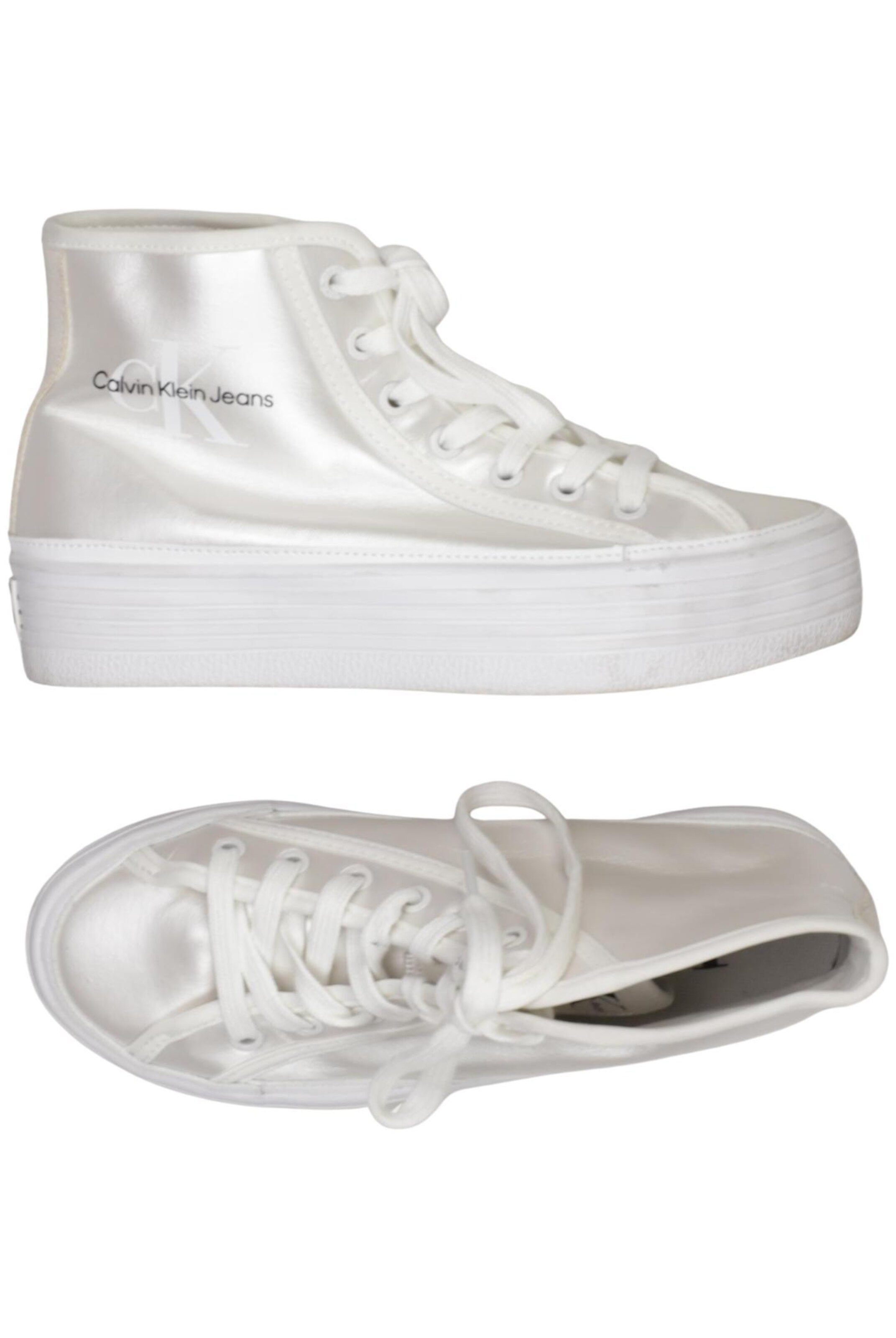 Calvin Klein Jeans Stiefelette 37 in Weiß: Vorderseite