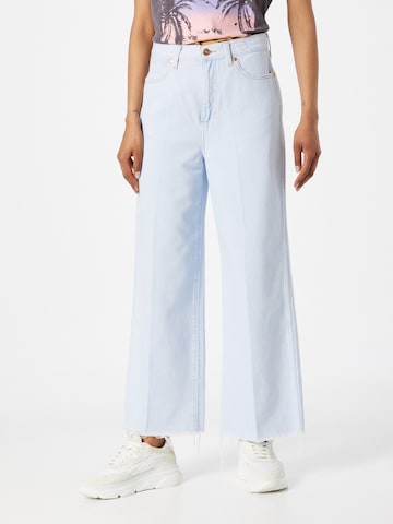 Wide leg Jeans 'WORLD' de la WRANGLER pe albastru: față