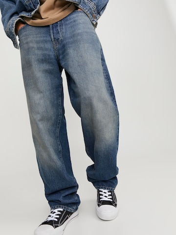 JACK & JONES Wide Leg Jeans 'Eddie Cooper' in Blau
