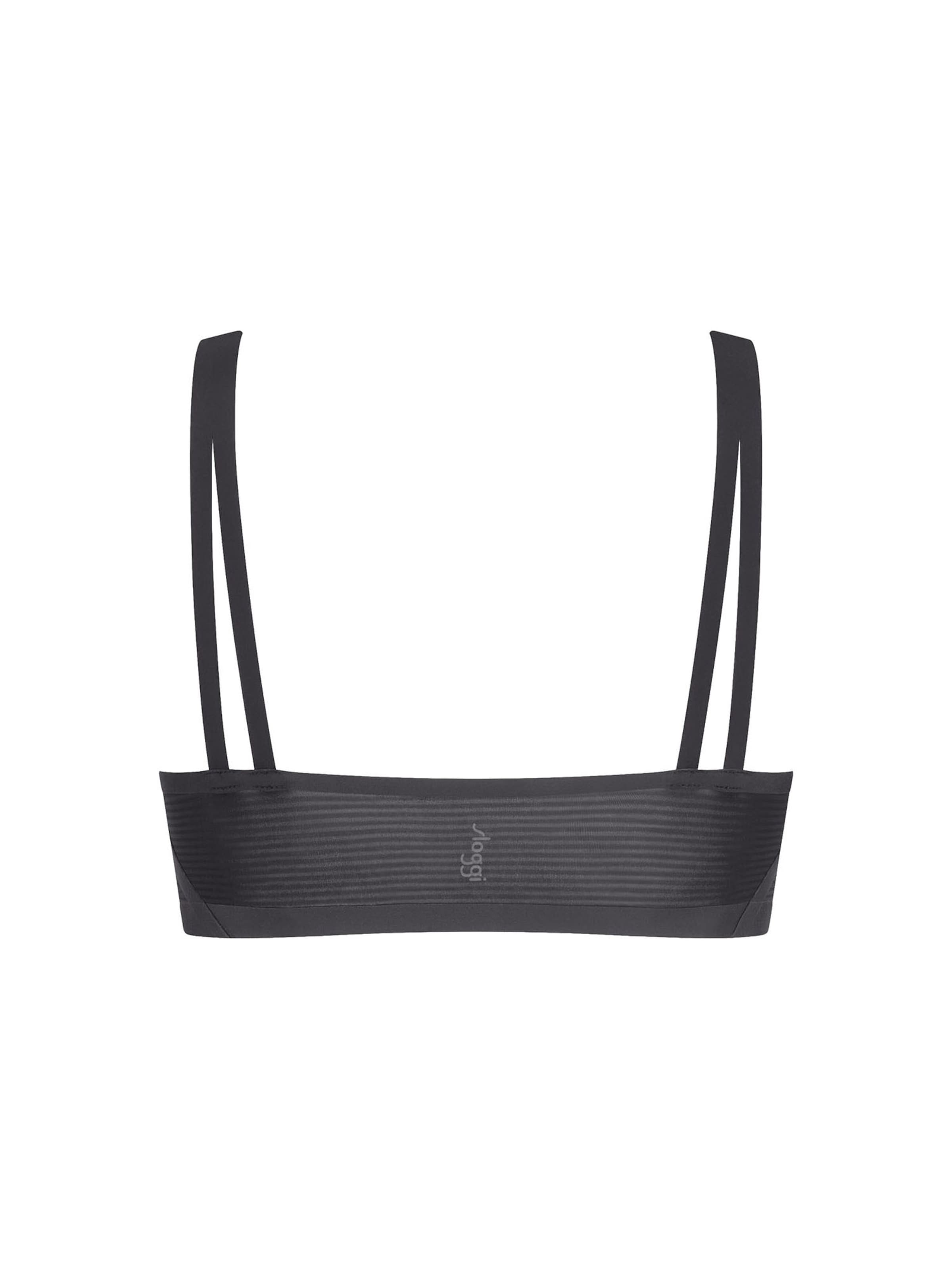 SLOGGI Bralette Bra ' Blue ZERO Feel Air ' in Black
