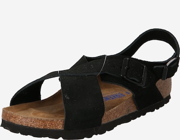 BIRKENSTOCK Sandaal 'Tulum', värv must: eest vaates