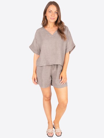 T-shirt 'TAMARA LINO' Seasons of April en marron