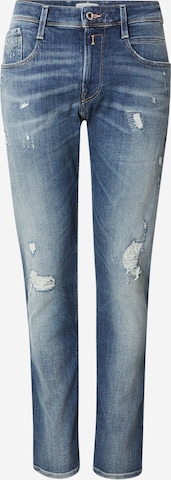 REPLAY Slimfit Farkut 'ANBASS' värissä sininen: etupuoli