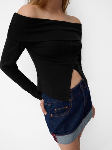Bershka Shirt in Black