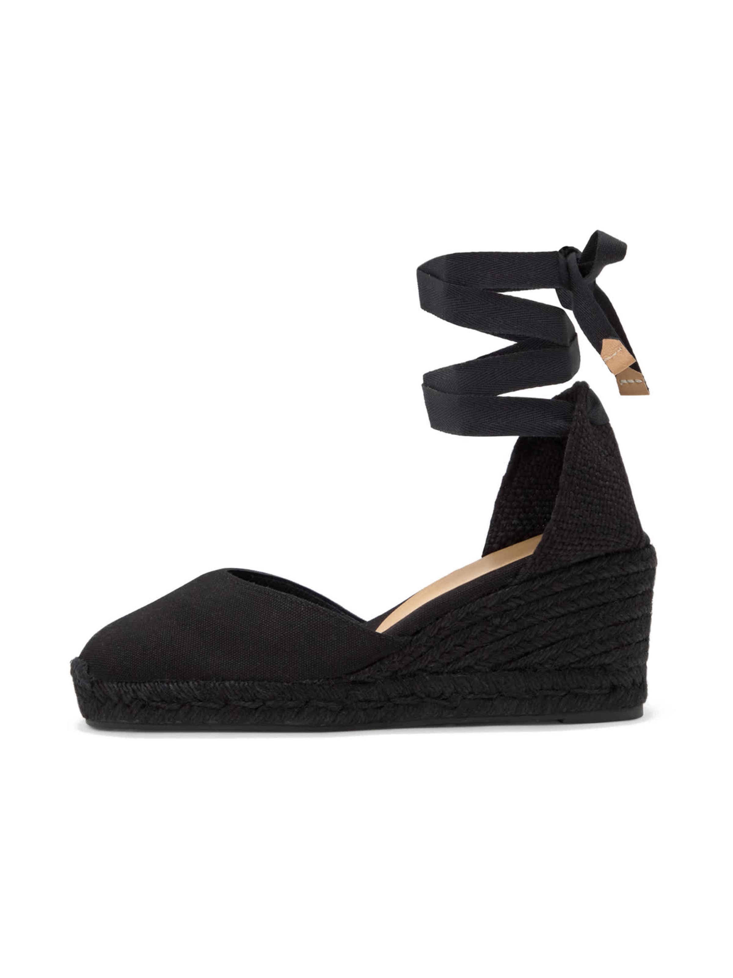 Espadrilles 'CARINA' Castañer en noir : devant