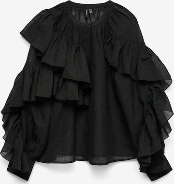 VERO MODA Блуза 'VMSABRINA' в черно: отпред