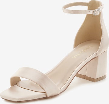 Sandales LASCANA en beige : devant