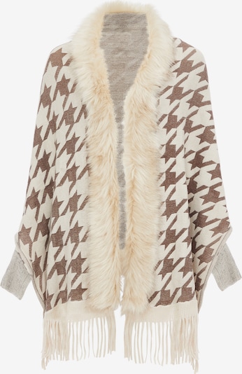 Apsiaustas iš OSHA, spalva – ruda / vilnos balta, Prekių apžvalga