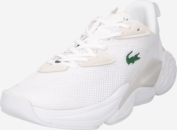 LACOSTE - Sapatilhas baixas 'Aceshot' em branco: frente